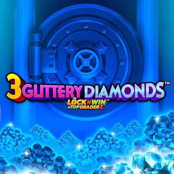 3 Glittery Diamonds game by PearFiction Studios – logo hosted on Pelikaani Casino