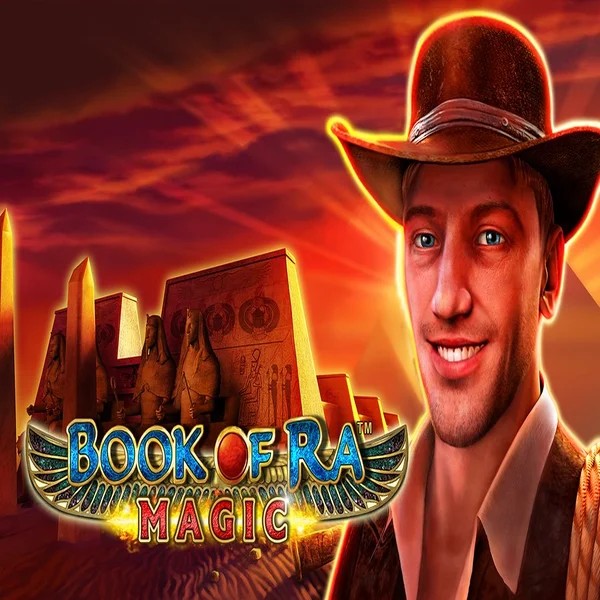 Book of Ra Magic logo by Greentube at Pelikaani Casino