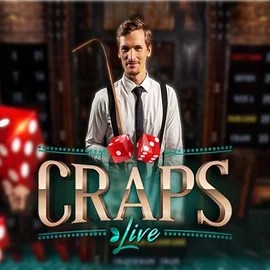 Live Craps online game logo by Evolution on pelikaanicasinos.fi