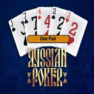 Russian Poker by OneTouch Games, showcased at pelikaanicasinos.fi – game logo